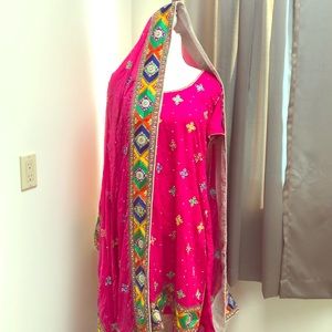 Heavy embroidery patiyala style